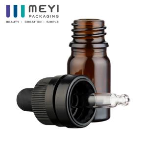 Round Dropper Glass Bottles For Essential Oils Screen Printing