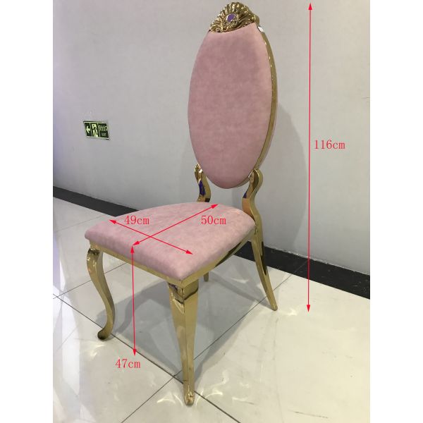 Buy 49cm 116cm 150KG Stainless Steel Dining Room Chairs at wholesale prices