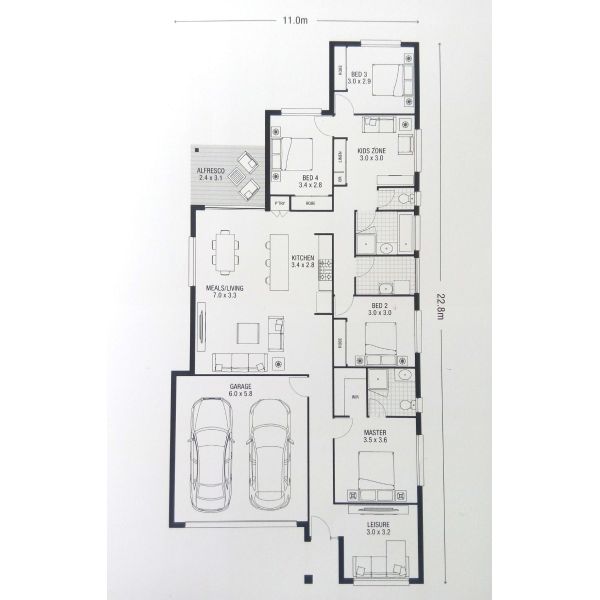 Light Gauge Steel Frame Prefab Homes 100 Years Life Time For Structure One Floor House