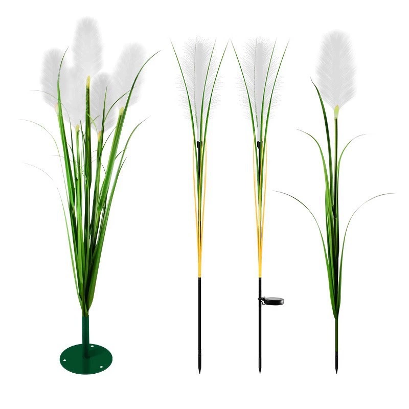 Solar Powered LED Fiber Optic Lamp IP54 Reeds Outdoor LED Floor Lamp