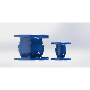 Blue FBE Coated Ductile Iron Check Valve Low Head Loss
