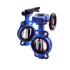6 Inch Epoxy Gear Operator ISO 5211 Wafer Butterfly Valve