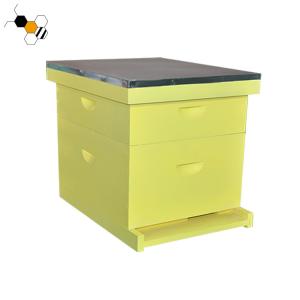 20mm Thickness Fir Painted Yellow Langstroth Bee Hive