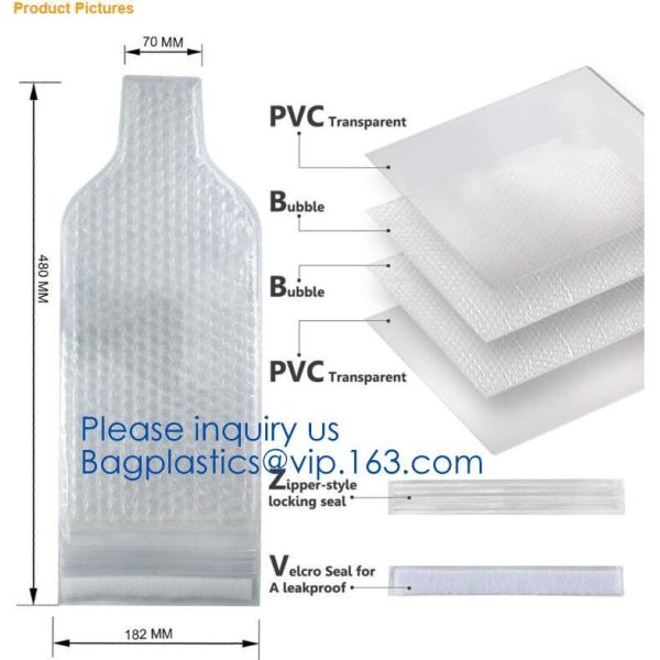 USA Amazon WineSkin Protector Reusable Wine Bottle Transport Bubble Packaging