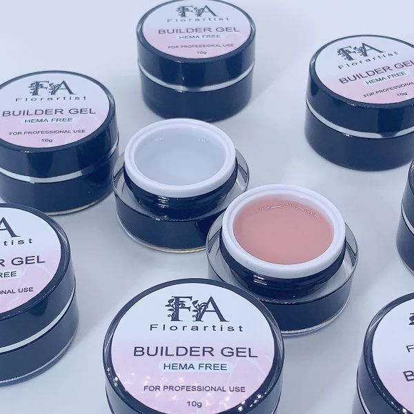 Low Heat Hema Free Builder Gel Pink Glitter Hard Gel Nail Builder Nude Color Extension Nail Gel Builder for Nail