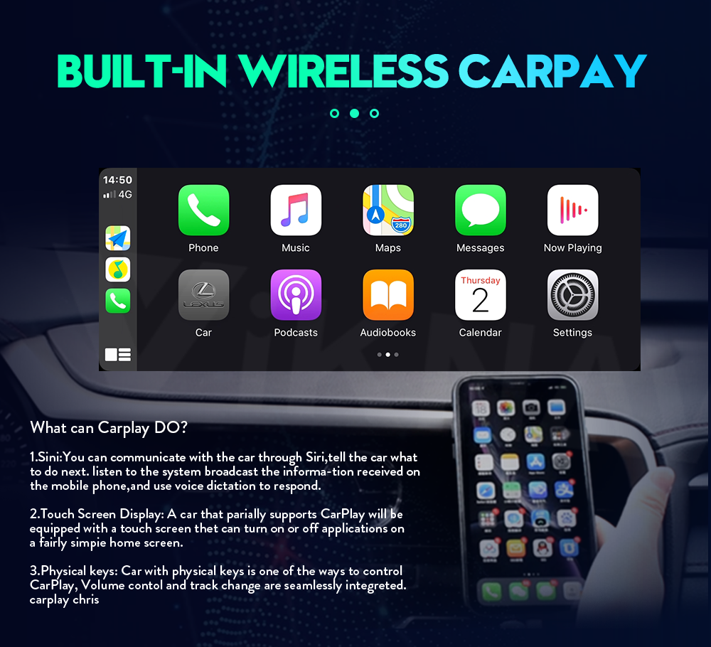 Viknav Car Radio For Lexus ES ES200 ES250 ES350 ES300h (2018-2020) 12.3 inch Video GPS Navigation Multimedia Player