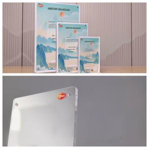 Double-Sided Magnetic T Shape Acrylic Sign Holder Practical Display