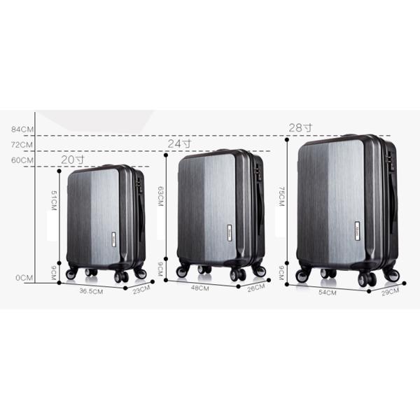 16" PC Travel Bags Carry on Zipper Luggage Business Trolley Purple Suitcase with TSA Lock