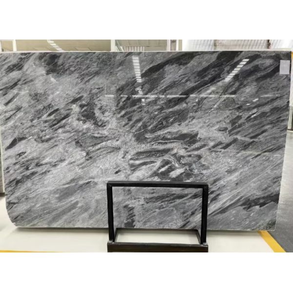 Hotel Interior Design Calcite Marble Step Floor and Stairs with Light in Florence Gray