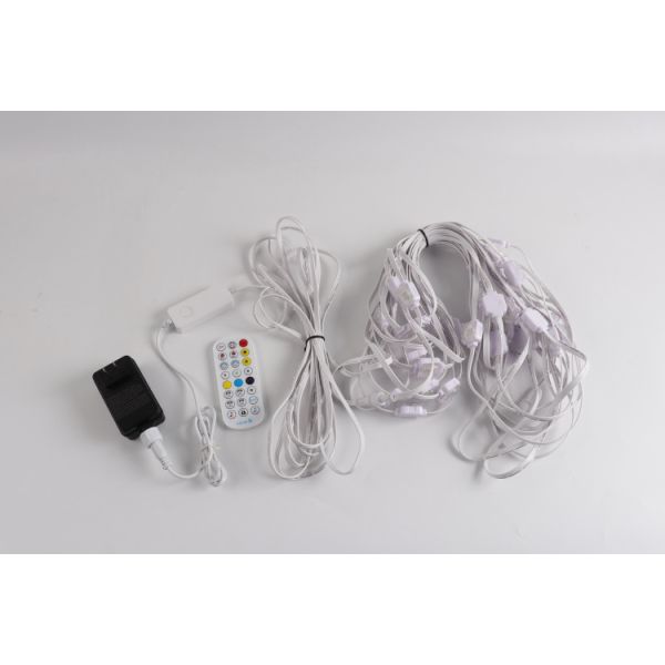 Gouly House Decor 25mm Permanent Eave Light DC24V RGBW Full Color Addressable Outdoor Christmas Pixel Lights