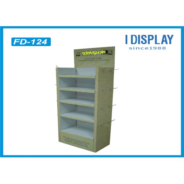 Adjustable POP Cardboard Display , Corrugated Cosmetic Display Stand