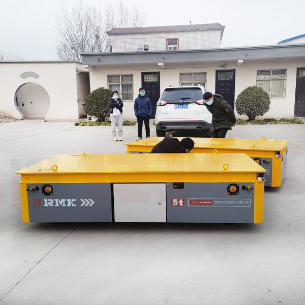 Buy Heavy Duty Electric Trackless Mold Transfer Cart With Battery Driven at wholesale prices