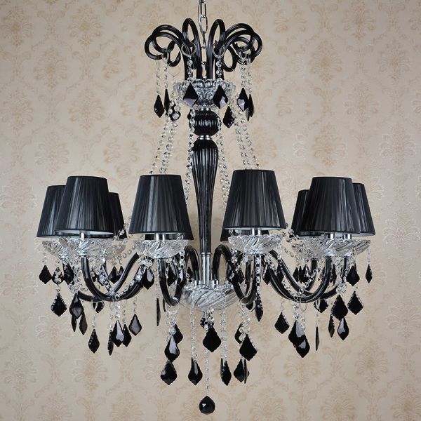 Black huge crystal chandelier for Kitchen Dining room Lighting Fixtures (WH-CY-153)