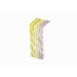 Customized Silicone Reusable Drinking Straws BPA Free Soft Silicone Straws