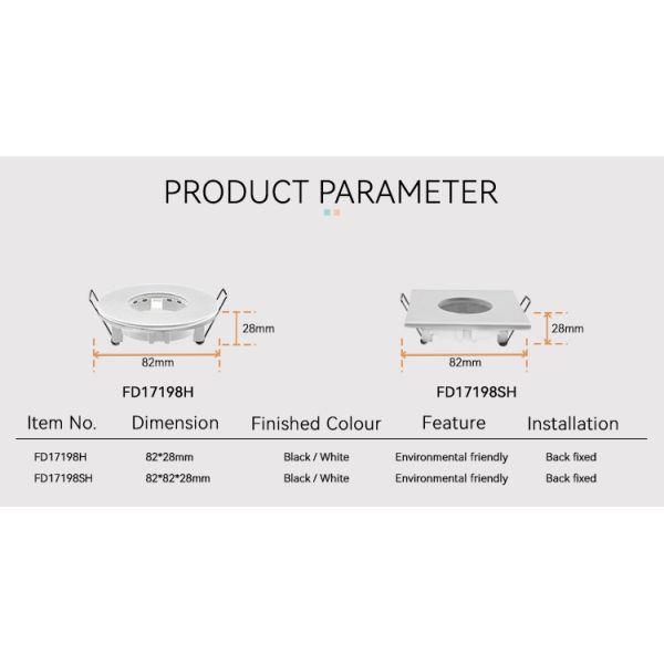 Ocean Bound MR16 Downlight Housing IP65 68mm Hole Recessed Light Housing