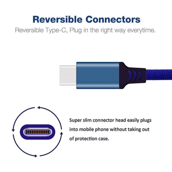 Super - Fast Charging USB Data Cable Type - C Connector 5A For Huawei