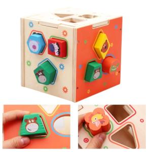 Wooden Geometric Toy Teaching Aid Baby Brain Development Problem Solving