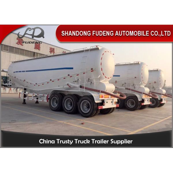 Buy Tri axle tank trailer 60 tons Bulk Cement truck trailer sale V shape at wholesale prices