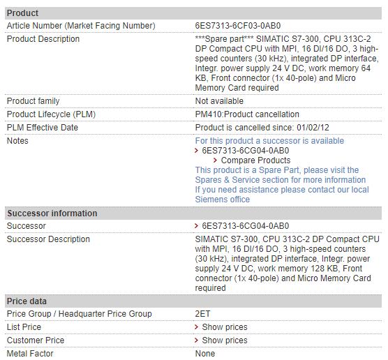 6ES7313-6CF03-0AB0 6ES7 313-6CF03-0AB0 Siemens CPU Module