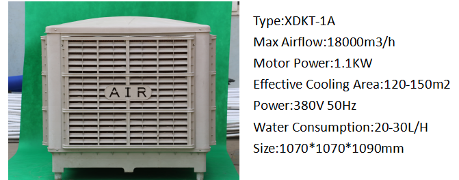 Mobile Roof Mounted Evaporative Air Cooler CE SASO ETL SAA Certification