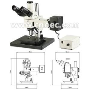 Halogen Lamp Metallurgical Optical Microscope