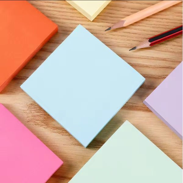 Paper Custom Sticky Note Pad Self Adhesive Multi Coloured Sticky Notes With