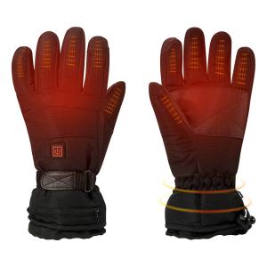 Quality Windproof Rechargeable Heated Gloves Polyester 2200mAh for sale
