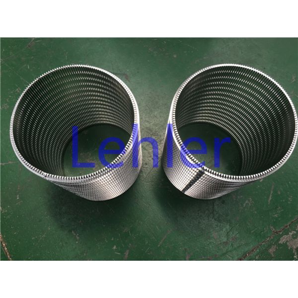 Stainless Steel Wedge Wire Mesh , Cylinder Welded Wire Screen 1.0 Mm Slot
