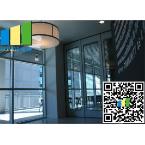 Quality Malaysis Single Glass Wall Partition With Doors Aluminum Track for sale