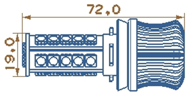 Epistar-5050*27 H8 Fog Lamp