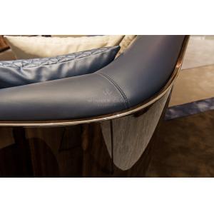 Modern Royal Living Room Furniture Italian Genuine Leather Sofa Set