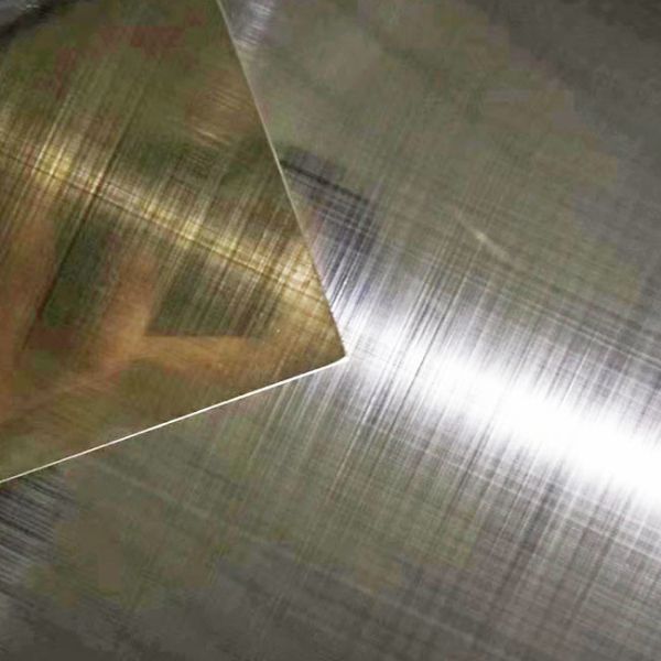 Buy Cross Hairline Colored Stainless Steel Sheet For Display Cabinet 1500mm Width at wholesale prices