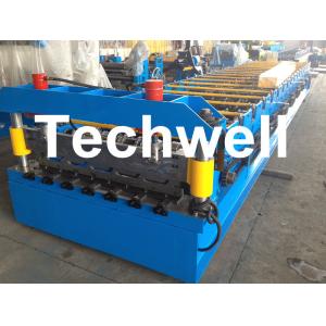Automatical Steel Roof Wall Panel Roll Forming Machine With 13 - 20 Forming