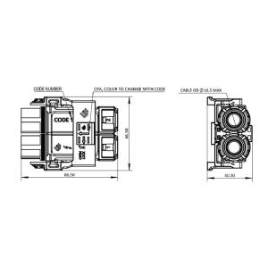 2 Pin Interlock 150A High Voltage Battery Connector FCC Approved