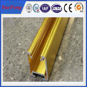 China golden color anodized aluminum extrusion track for sliding door on sale