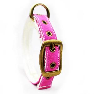 C505 Wholesale Adjustable Canvas Cotton Waterproof Pet Dog Training Collar