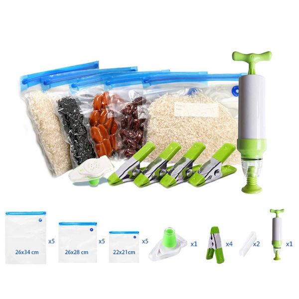 100% Leak Proof 0.26mm Vacuum Seal Storage Bags Double Layer Zippers