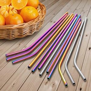 100% CP Titanium Drinking Straws Lightweight Customized Logo 200mm Length