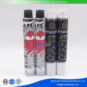 Quality Colorful Packaging Container Empty Aluminium Tubes for Hair Color cream with plastic cover for sale