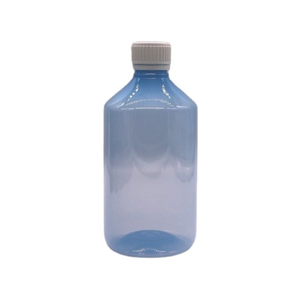 500mL/16.9oz PET Plastic Syrup Bottle Liquid Supplement Medicine Container with