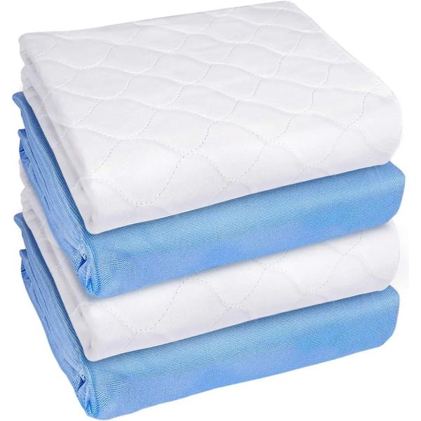 Reusable Incontinence Protection with Plain Woven Microfiber Washable Adult Bed