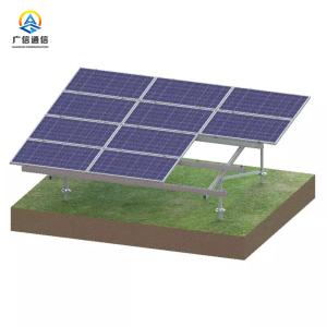 Quality 10 To 60 Degree Solar Panel Steel Structure Support 80ft Height for sale