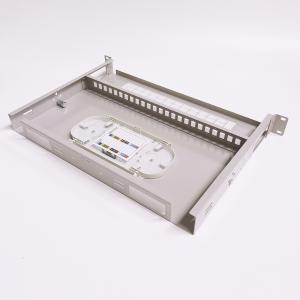 Kocent 1U 19'' Rack Mountable Fiber Optic Patch Panel with 24 cores SC and 48