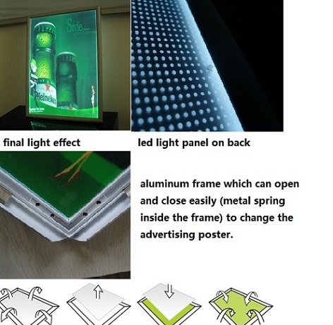 Buy Advertising Led Illuminated Light Box Frame at wholesale prices
