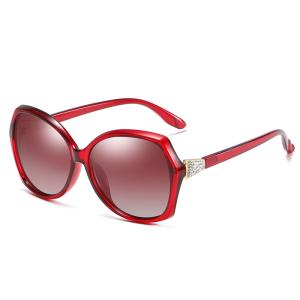 144MM PC Sunglasses Women'S Polarized With Readers Diamond Decoration