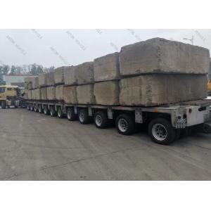 Heavy Duty Hydraulic Lowbed Trailer Modular Semi Trailer Load Capacity 200t