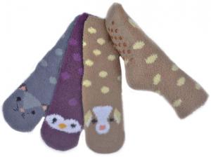 Quality Animal pattern warm fuzzy socks polyester plush therapy 21*10 cm for sale