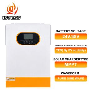 3.5kW Low Voltage Hybrid Solar Inverter Pure Sine Wave Wide Input 90-280VAC IP65