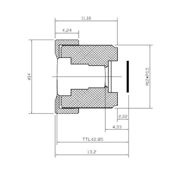 Buy 1/4"  2.3mm  wide angle S mount lens ,HFOV 95 degree, F2.5, good for Aptina MT9P031,very compact design CCL14023MPFR at wholesale prices