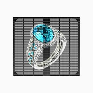 Hot Selling Led Transparent Grille Panels IP67 RGB P3.91 Window Outdoor Indoor